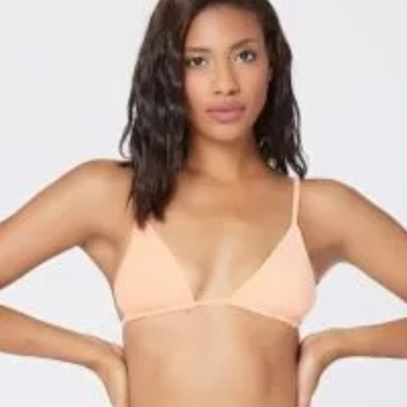 l*space Tangy Terry Brittany Bikini Top‎ Triangle String Tie Size M